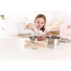 Hape - Kit de cozinha infantil de madeira escolhido pelo chef Fashion