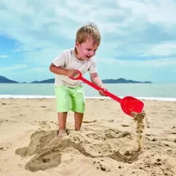 Hape - Pá de areia poderosa para praia e brinquedos para ferramentas de jardim, vermelho Online