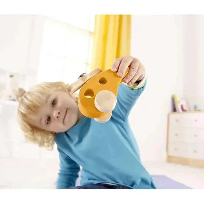 hape__veculo_infantil_de__SKUUwj7V97e_1.webp Hape - Veículo infantil de brinquedo de madeira para pequeno helicóptero Outlet