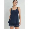 Hello Miz – Conjunto de regata e shorts Cami para maternidade, azul marinho Discount