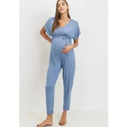 Hello Miz – Macacão de corrida para maternidade com manga quimono, jeans Outlet
