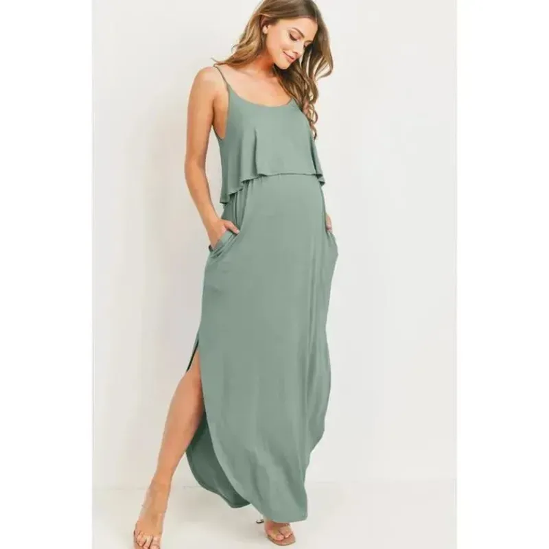hello_miz__vestido_maxi_d_SKUhD8QaqqC_0.webp Hello Miz - Vestido Maxi de Enfermagem para Maternidade Solid, Sage Hot