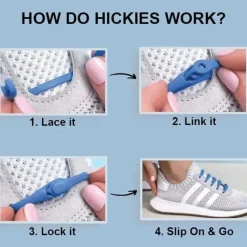 Hickies – Cadarços sem gravata para adultos Premium, unissex, tamanho único, alças pretas Best
