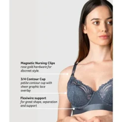 Hotmilk - Sutiã de amamentação Warrior Demi Slate Flexiwire Sale