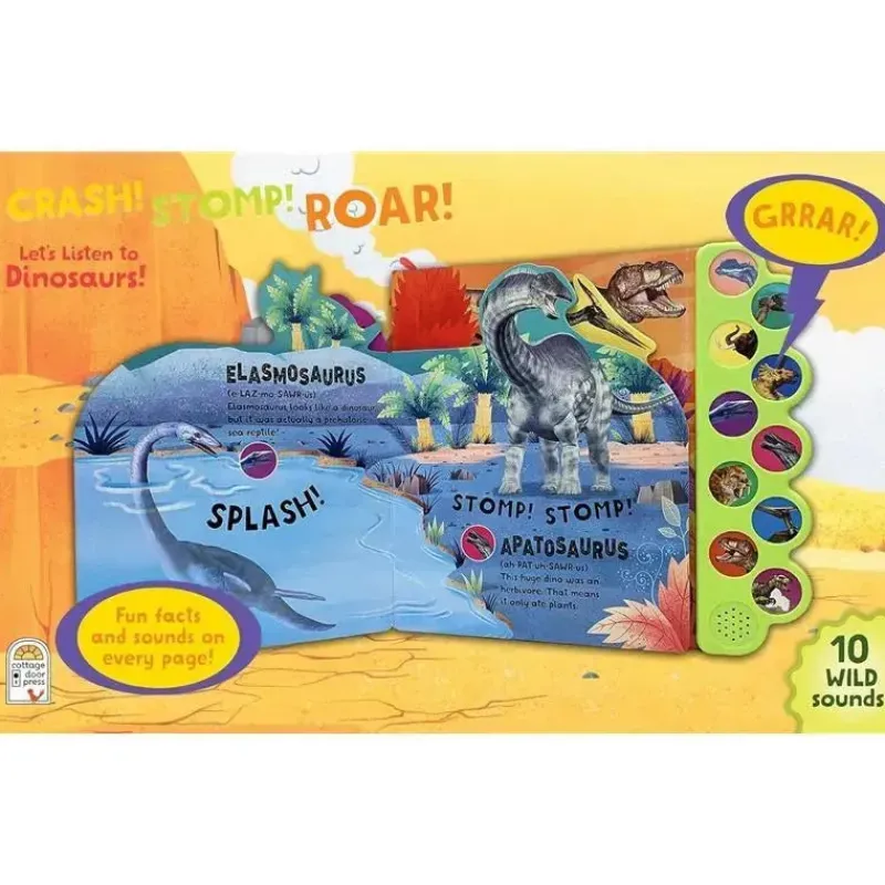 house_of_marbles__livro_d_SKUSu0Gy7ea_1.webp House of Marbles - Livro de Som Crash!, Stomp!, Roar! dinossauro New