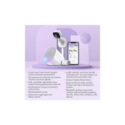 Hubble - Câmera Guardian conectada por Wi-Fi, branca Sale