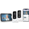 Hubble - Wi-Fi Nursery Pal Link Premium Twin 5 Monitor de bebê inteligente com câmeras duplas New