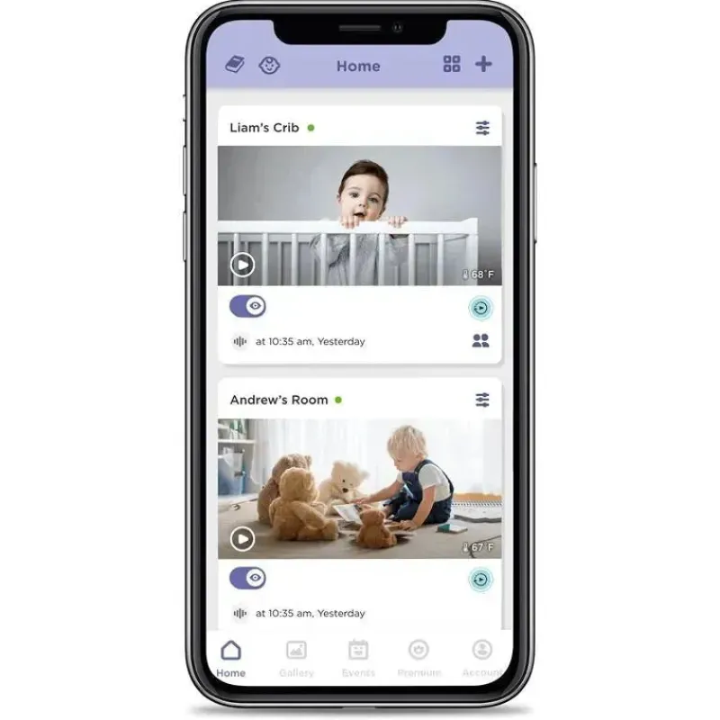 hubble__wifi_nursery_pal__SKUbIiztQjJ_4.webp Hubble - Wi-Fi Nursery Pal Deluxe Twin 5 Smart Hd Baby Monitor com visualizador de tela sensível ao toque e câmeras duplas portáteis Online