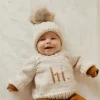 Huggalugs - Hi. Pecan Crew Neck Sweater Baby & Toddler Best