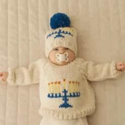 Huggalugs - Menorah Crew Neck Sweater For Baby & Toddler Sale