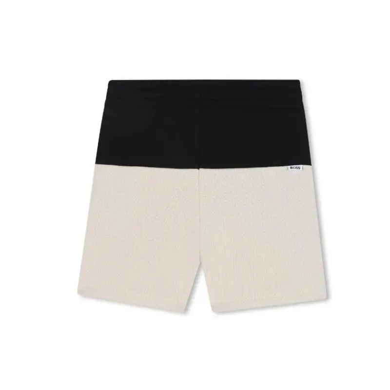 Hugo Boss Baby - Boy Colorblock Shorts, Navy & Beige Outlet
