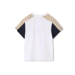 Hugo Boss Baby - Boy Logo Short Sleeve Tee And Shorts, White & Beige Clearance