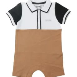 Hugo Boss Baby - Boy Polo Pique Overall Beige Hot