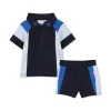 Hugo Boss Baby - Boy Set Polo & Shorts Light Blue & Navy Discount