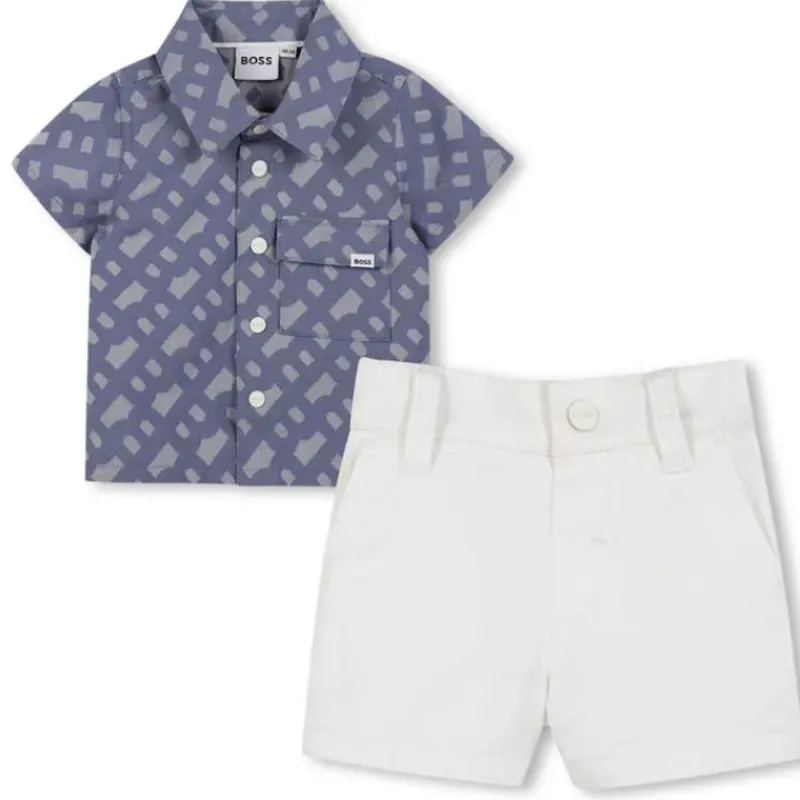 hugo_boss_baby__boy_shirt_SKUqmMV8v43_0.webp Hugo Boss Baby - Boy Shirt & Shorts Set, Blue Hot