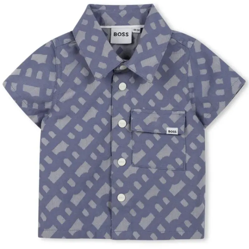 hugo_boss_baby__boy_shirt_SKUqmMV8v43_2.webp Hugo Boss Baby - Boy Shirt & Shorts Set, Blue Hot