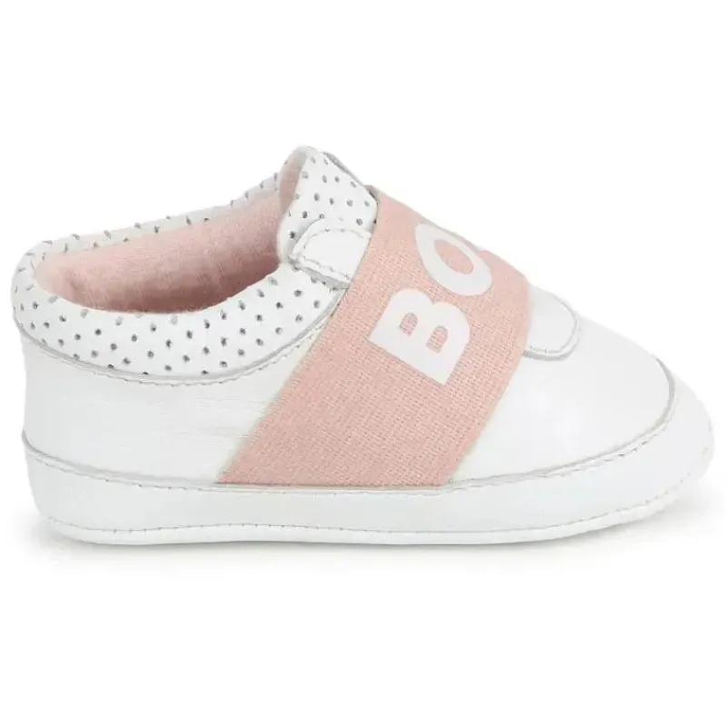 hugo_boss_baby__chinelos__SKU2DbQ1Sae_1.webp Hugo Boss Baby - Chinelos de couro de menina, brancos Discount