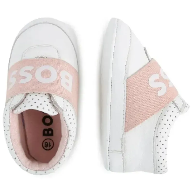 hugo_boss_baby__chinelos__SKU2DbQ1Sae_2.webp Hugo Boss Baby - Chinelos de couro de menina, brancos Discount