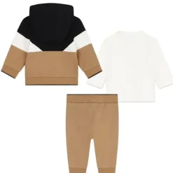 Hugo Boss Baby - Conjunto de algodão para bebê, marrom Outlet