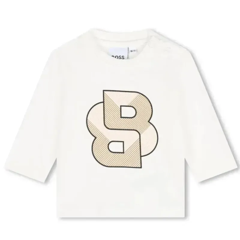 hugo_boss_baby__conjunto__SKU6xnrXdnX_3.webp Hugo Boss Baby - Conjunto de algodão para bebê, marrom Outlet
