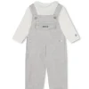 Hugo Boss Baby - Conjunto de camiseta de manga comprida e macacão, cinza Hot