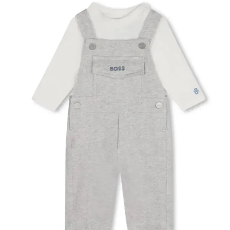 hugo_boss_baby__conjunto__SKUWXXw3SIK_0.webp Hugo Boss Baby - Conjunto de camiseta de manga comprida e macacão, cinza Hot