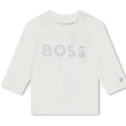 Hugo Boss Baby - Conjunto de camiseta de manga comprida e macacão, cinza Hot