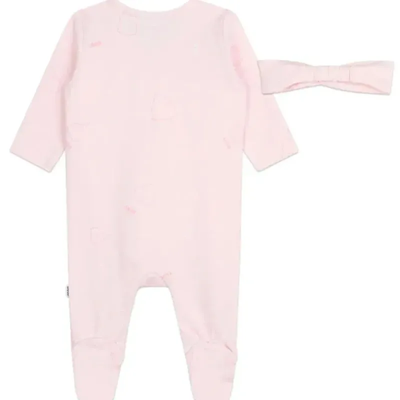 hugo_boss_baby__conjunto__SKUgK8KESGm_1.webp Hugo Boss Baby - Conjunto de Footie, Faixa de Cabeça e Cobertor, Rosa Best