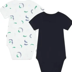 Hugo Boss Baby - Conjunto de corpo para bebê 2 unidades, marinho/branco New