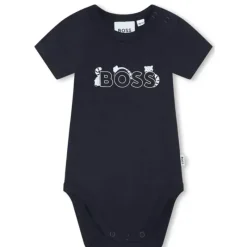 Hugo Boss Baby - Conjunto de corpo para bebê 2 unidades, marinho/branco New