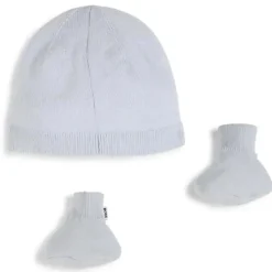 Hugo Boss Baby - Conjunto de gorro e botinhas de malha, azul claro Outlet