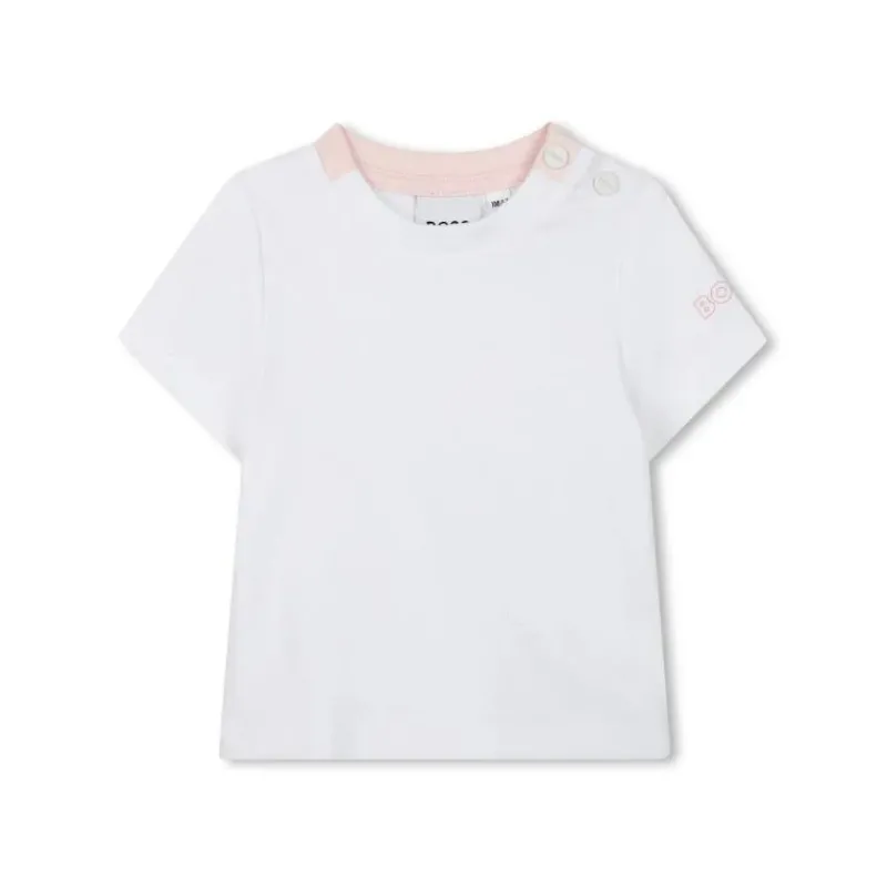 hugo_boss_baby__girl_dung_SKUy4nA3MPo_2.webp Hugo Boss Baby - Girl Dungarees & T-Shirt White And Pink Outlet