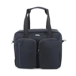 Hugo Boss Baby - Logo Applique Changing Diaper Bag Navy Discount