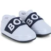 Hugo Boss Baby - Logotipo de chinelos macios para meninas, rosa Sale