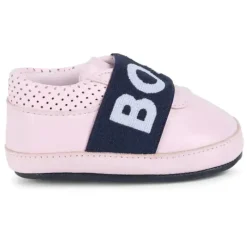 Hugo Boss Baby - Logotipo de chinelos macios para meninas, rosa Sale