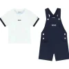 Hugo Boss Baby - macacão e camiseta menino, azul marinho e branco Hot