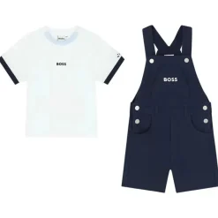 Hugo Boss Baby - macacão e camiseta menino, azul marinho e branco Hot