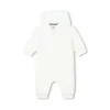 Hugo Boss Baby - Macacão Teddy Fleece Branco com Capuz Clearance