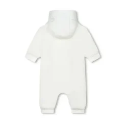 Hugo Boss Baby - Macacão Teddy Fleece Branco com Capuz Clearance