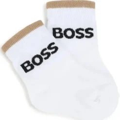 Hugo Boss Baby - Meias 3Pk Branco e Bege Online