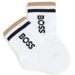 Hugo Boss Baby - Meias 3Pk Branco e Bege Online