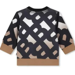 Hugo Boss Baby - Moletom Allover B Monogram, Preto/Bege Hot