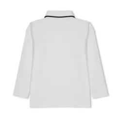 Hugo Boss Baby - Polo Piquet Manga Longa, Branco Sale