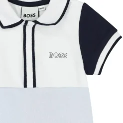 Hugo Boss Baby - Polo Pique Overall Pale Blue Sale