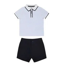 Hugo Boss Baby - Set Polo + Shorts Set, Pale Blue Outlet