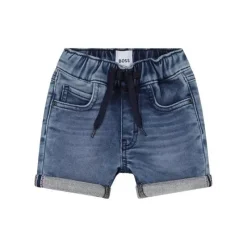 Hugo Boss Baby - Short jeans com efeito bigode, pedra dupla Sale