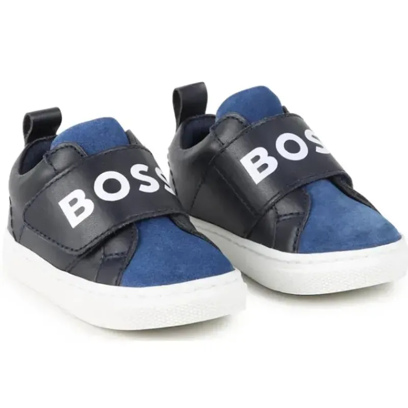 hugo_boss_baby__tnis_com__SKU1UUqkP2c_0.webp Hugo Boss Baby - Tênis Com Logotipo Elástico, Azul Marinho Hot