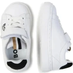 Hugo Boss Baby - Tênis Com Cadarço Elástico E Gancho, Branco Sale