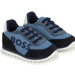 Hugo Boss Baby - Tênis jeans menino, azul marinho Outlet