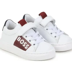 Hugo Boss Baby - Tênis menino âmbar branco com velcro Clearance